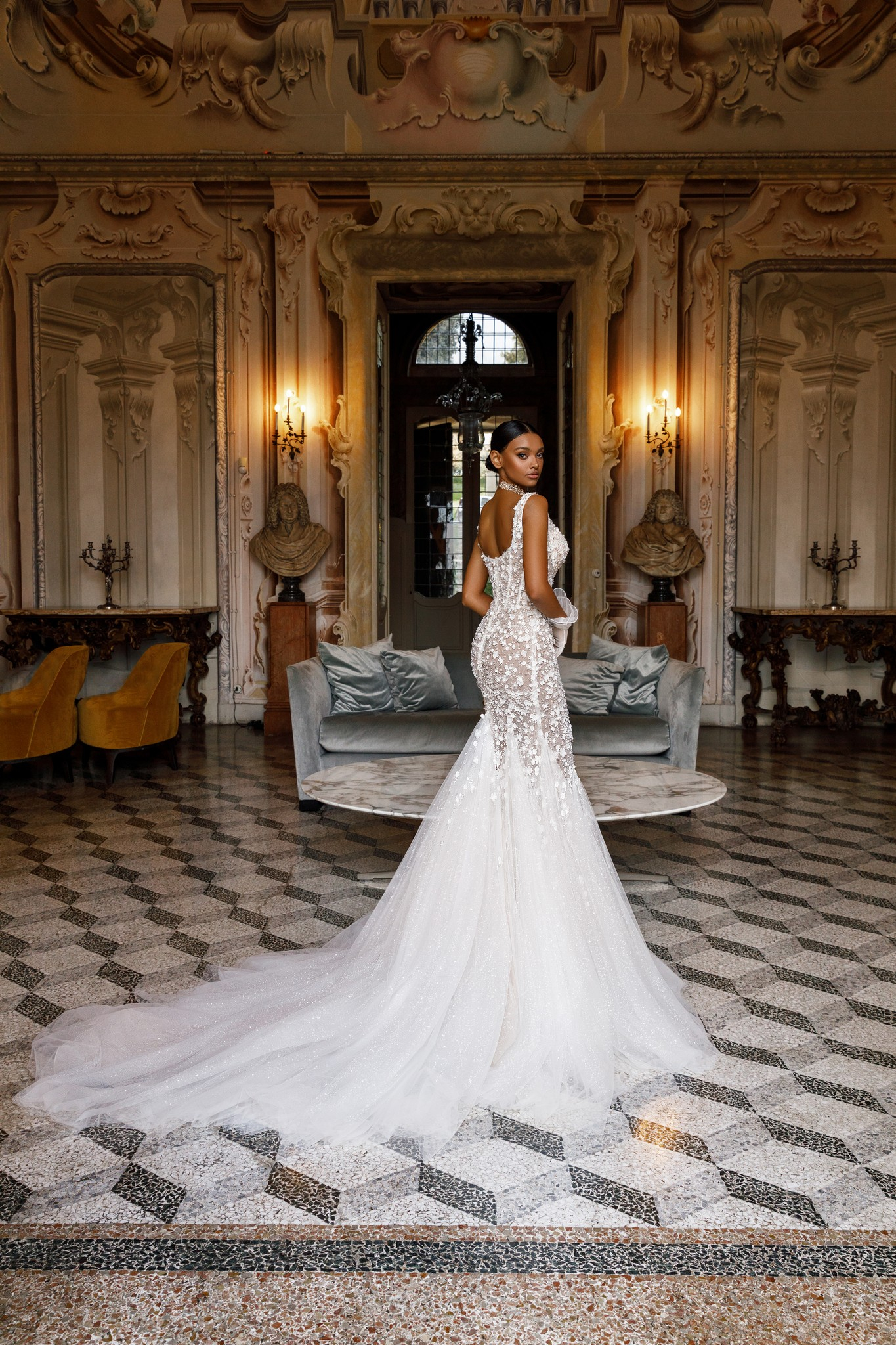 Michelle MERMAID wedding dress by OKSANA MUKHA