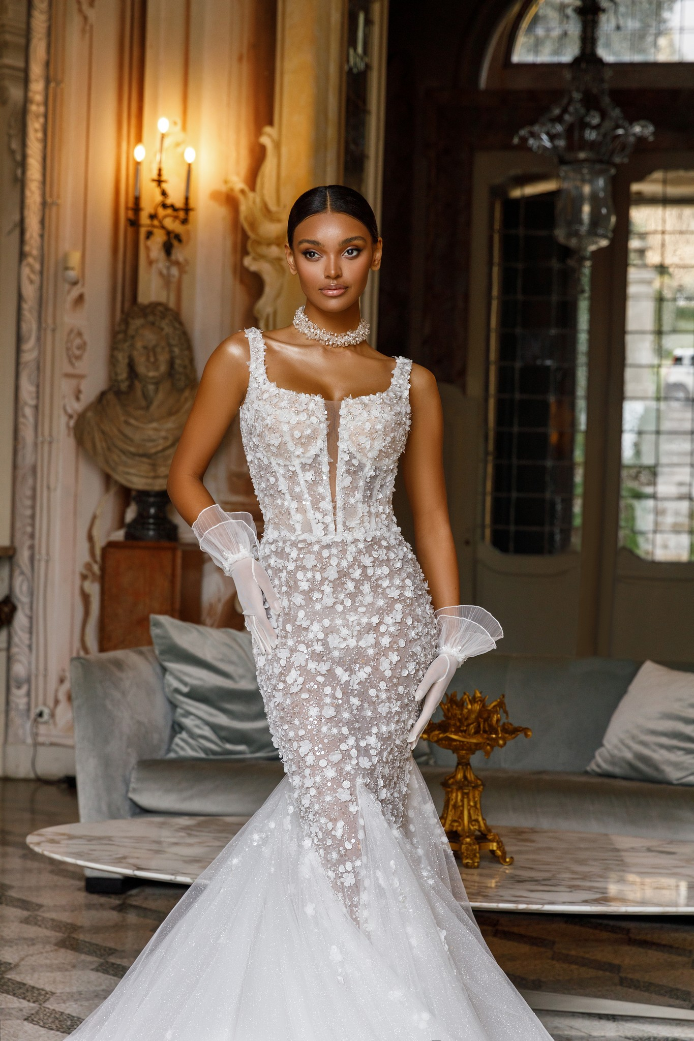 Michelle MERMAID wedding dress by OKSANA MUKHA
