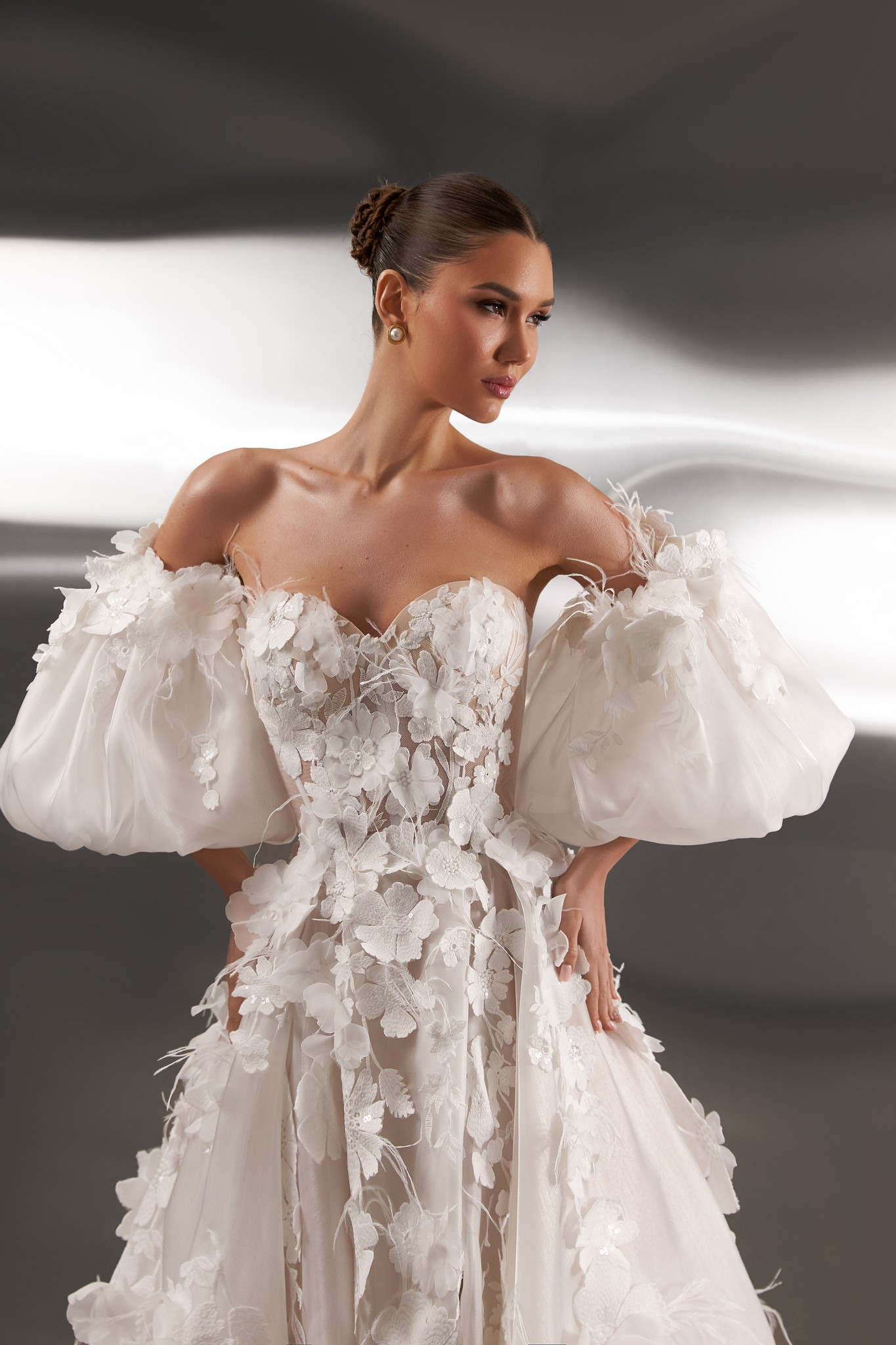 Audrey A LINE wedding dress by OKSANA MUKHA