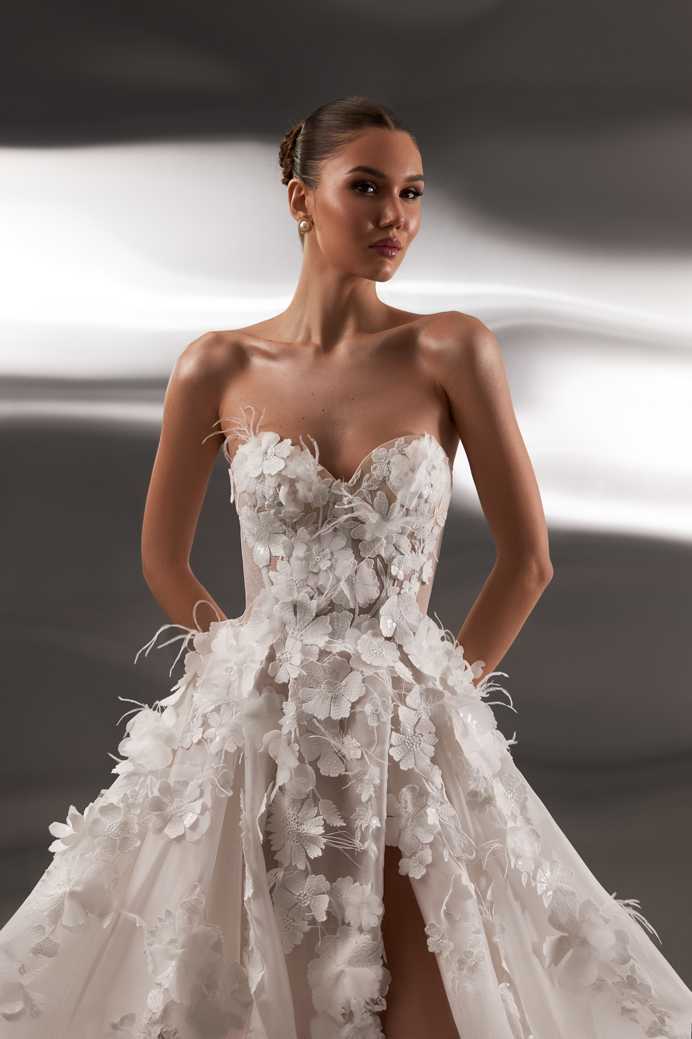 Audrey A LINE wedding dress by OKSANA MUKHA