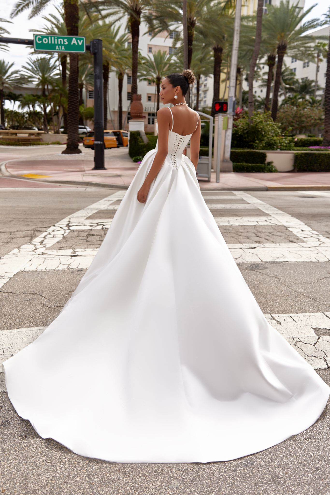 Regal Karlyn gown with royal silhouette and graceful feminine details.