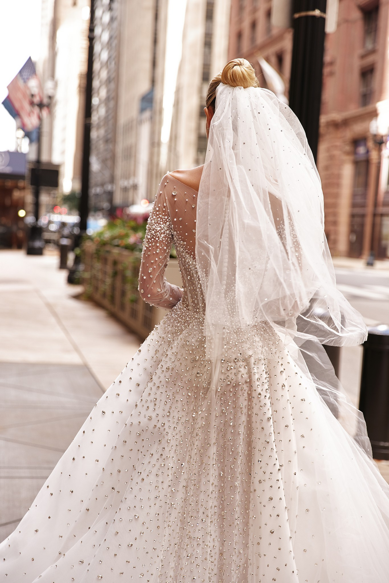 accessory dress Elle veil by OKSANA MUKHA