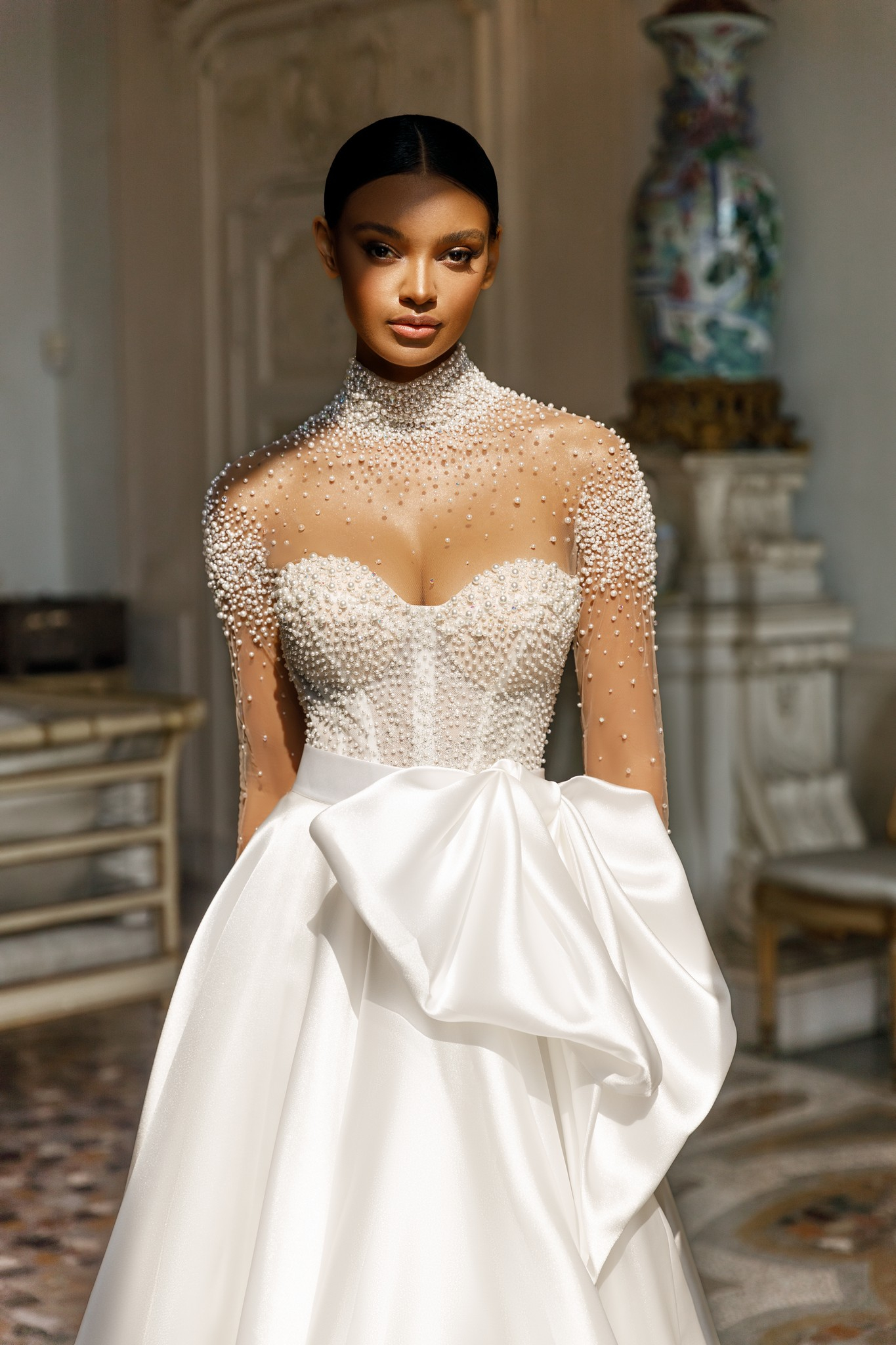 wedding dress Mirella cape by OKSANA MUKHA