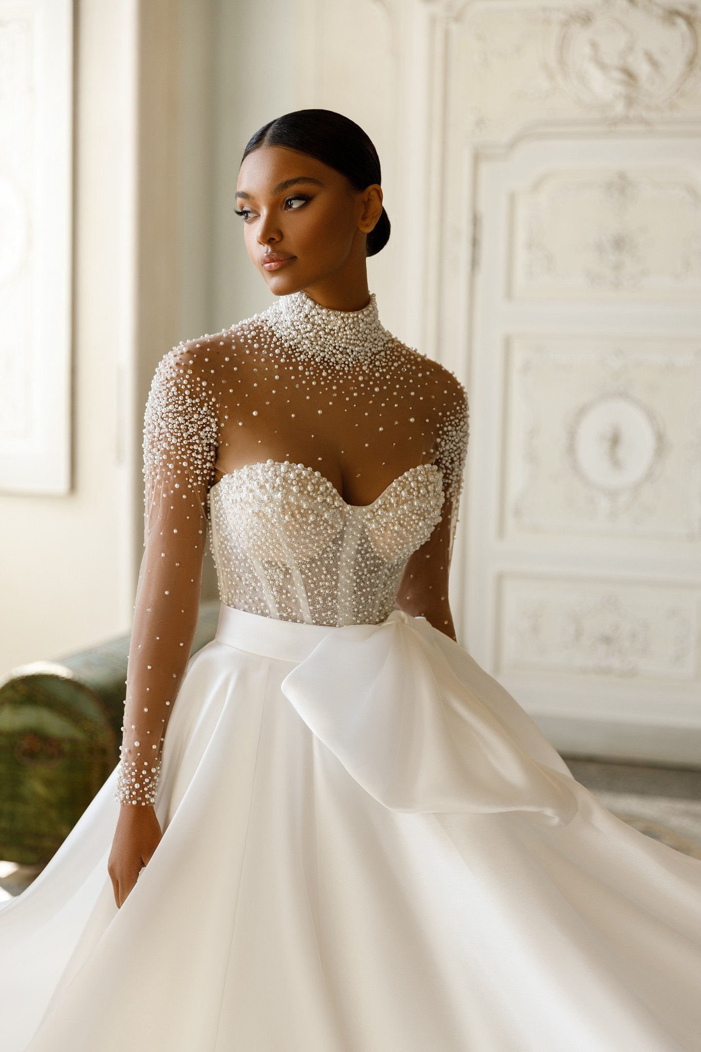 wedding dress Mirella cape by OKSANA MUKHA