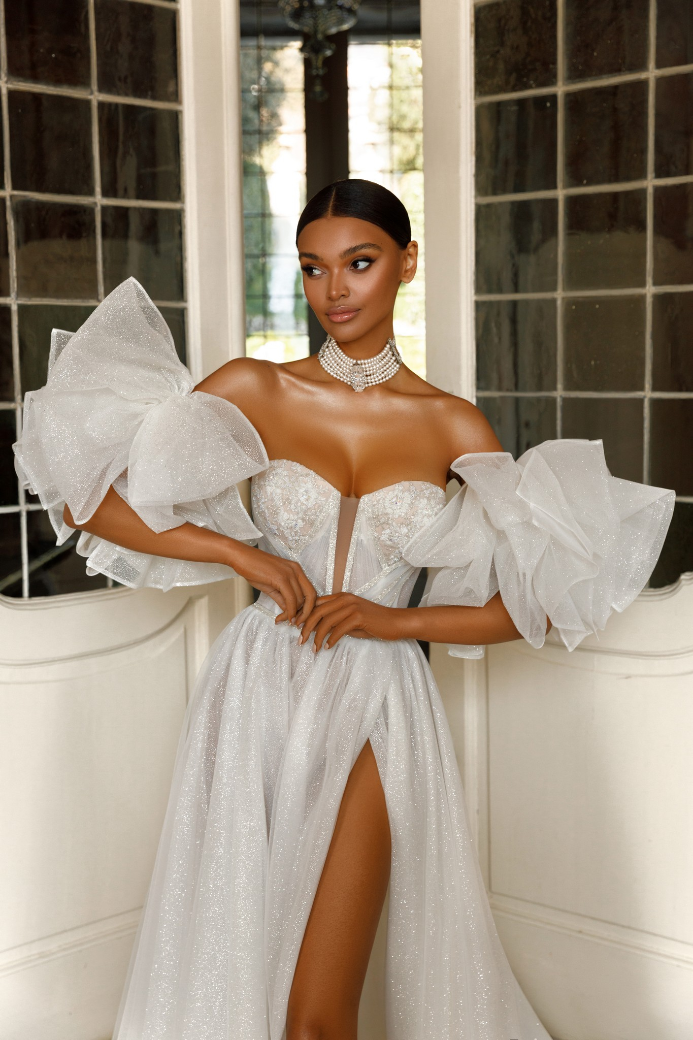 Piera A LINE wedding dress by OKSANA MUKHA