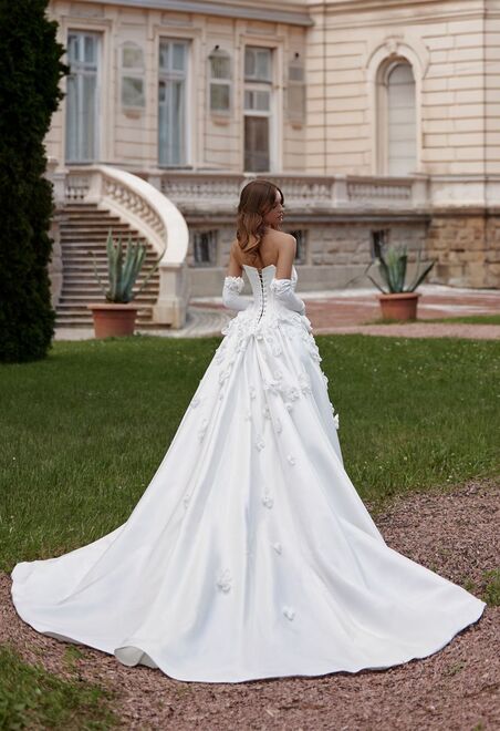 wedding dress Blake by OKSANA MUKHA Bridal gown A-line, cups bodice, open back