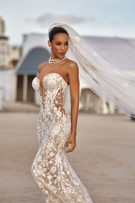 Nude Color Wedding Dress - Oksana Mukha Nude Color Wedding Dress - Oksana Mukha