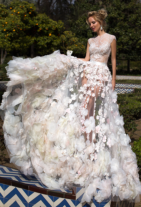 Bellarose A LINE wedding dress by OKSANA MUKHA