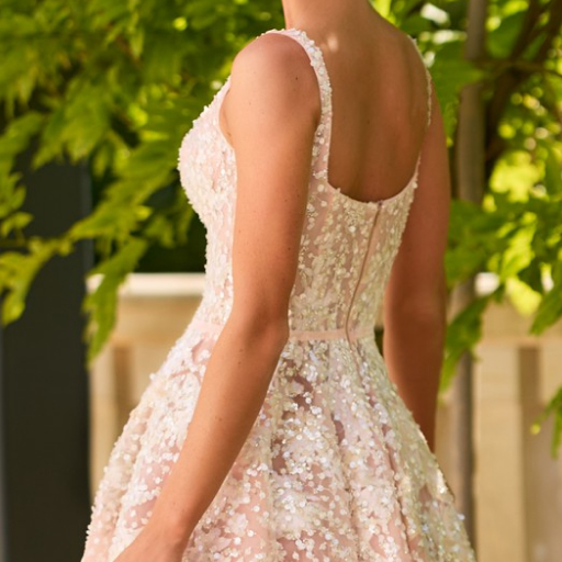 photo of evening dress 2359: кремовий, рожевий