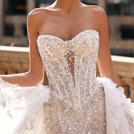 photo of wedding dress Glamour : ivory