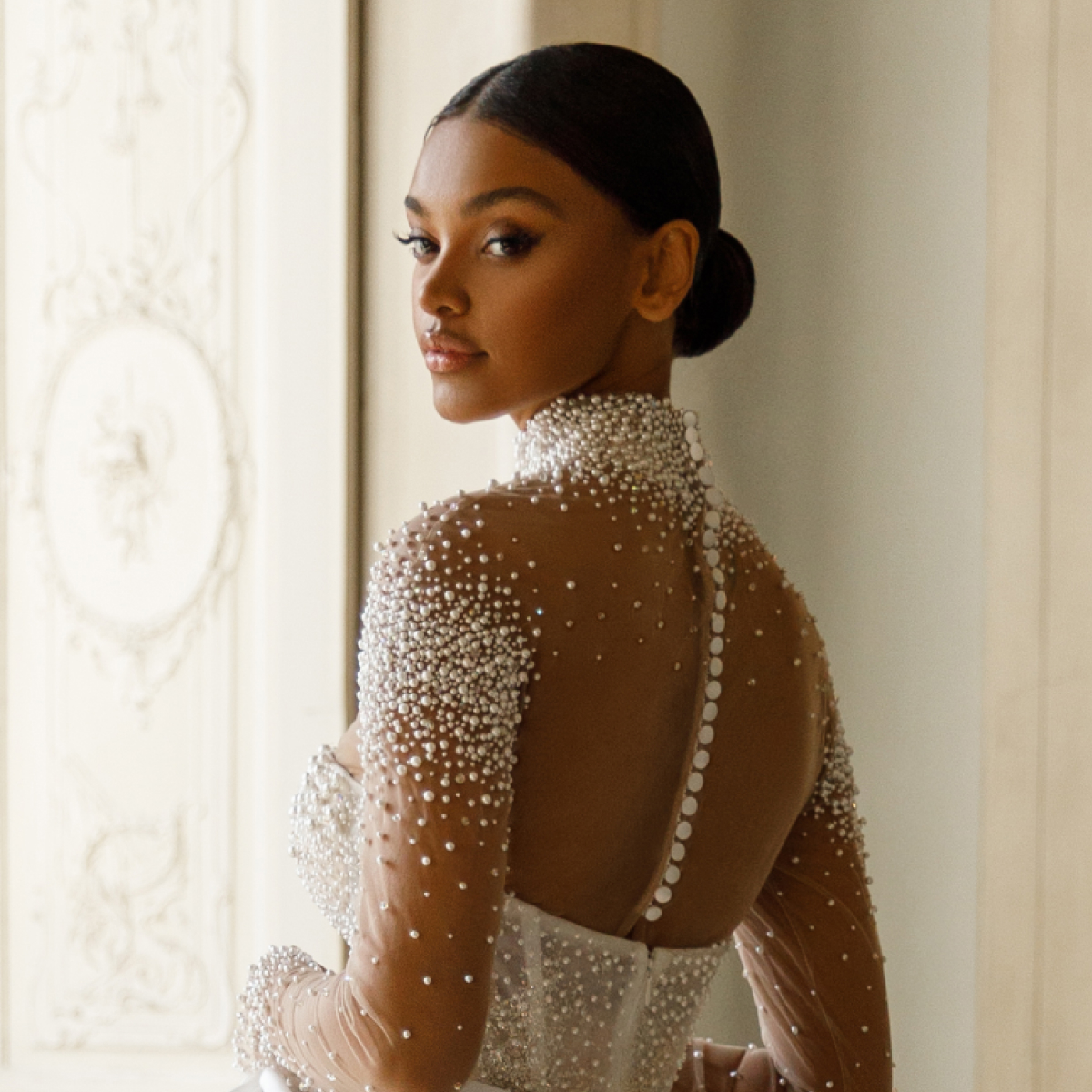 photo of wedding dress Mirella cape: ivory