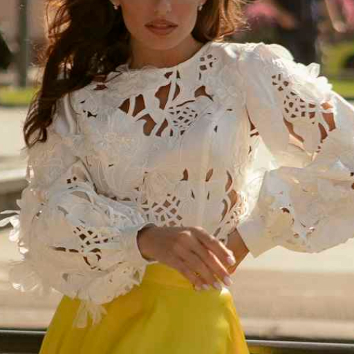 photo of ky atelier dress 1936: white, yellow