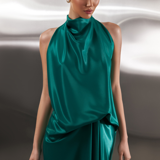 evening dress 2339 by OKSANA MUKHA photo of evening dress 2339: зелений