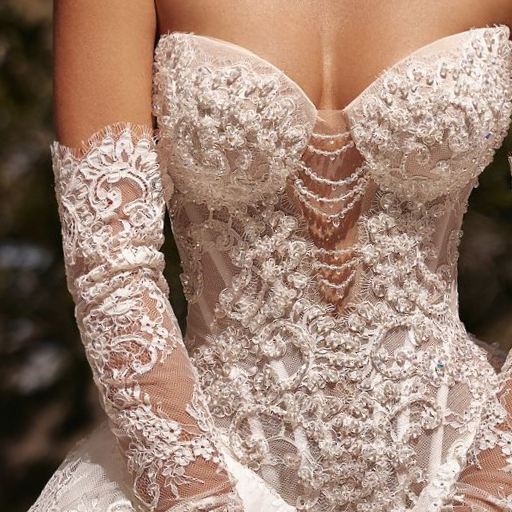 wedding dress Rosabelle by OKSANA MUKHA photo of wedding dress Rosabelle: ivory